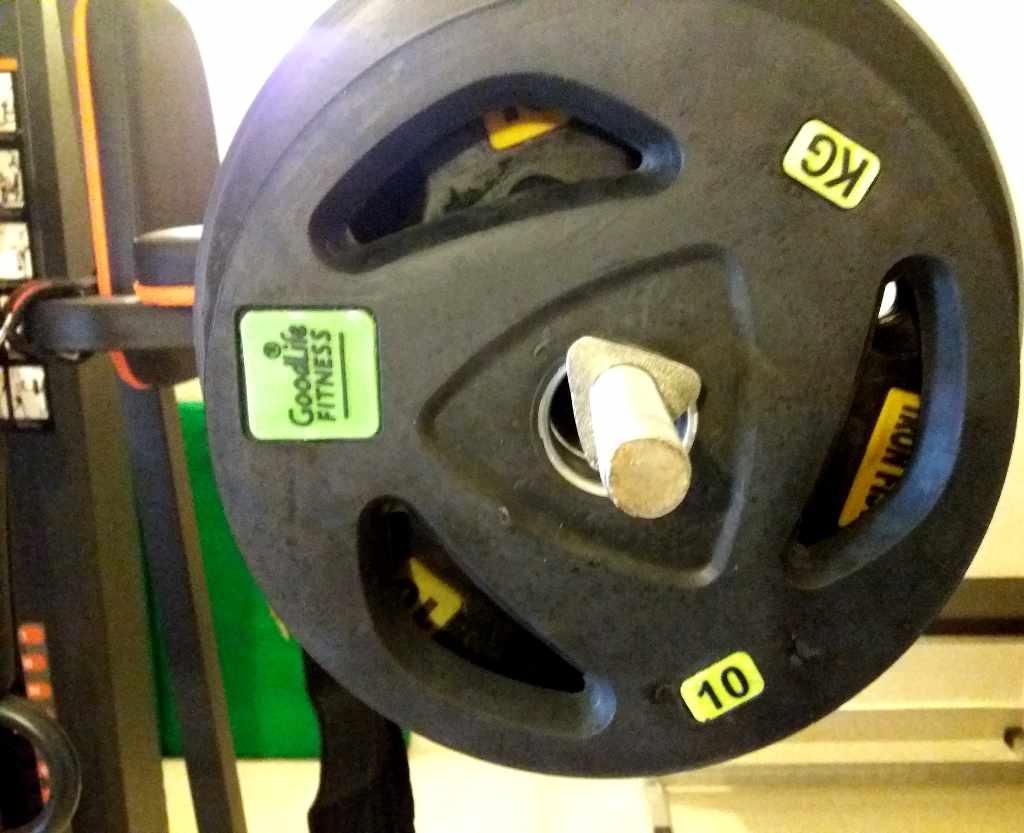 10 Kg gym rubber plates (2)