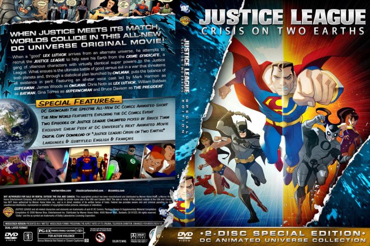 DVD Justice League Crisis on 2 Earths