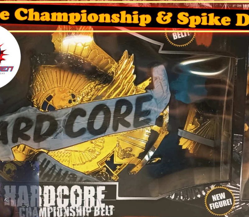 WWE Hardcore Championship Belt with Spike Dudley Action Figure