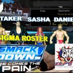 Sigma Roster Edge, Undertaker, Sasha Banks, Daniel Bryan and Kofi Kingston WWE Action Figures