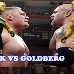 Brock Lesnar Suplex City on Undertaker Goldberg and The Rock